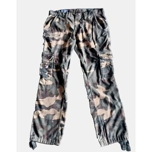 VTG Jordan Craig Pants Men's Size 36 X 32" Cargo Camo Streetwear Hip Hop Y2K